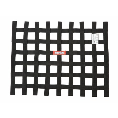 Racequip RIBBON STYLE RACE CAR WINDOW NET SFI 27.1 CERTIFIED; BLACK 18 H X 24 W 725005